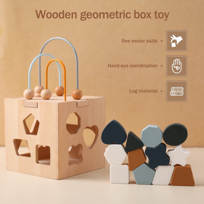 Wooden Geometric Box Puzzle