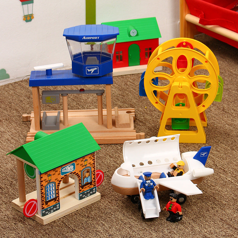 Wooden Train Track Toys